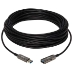 Tripp-Lite U330F-15M-G1 USB 3.2 Gen 1 CL3-Rated Fiber Active Optical Cable (AOC) - Extension/Repeater A M/F Black 15 m (49 ft.) (1)