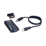 Tripp-Lite U344-001-R USB to DVI Dual-Display External Video Graphics Card Adapter - USB 3.2 Gen 1, VGA Adapter, 512 MB SDRAM, 1080p (2)