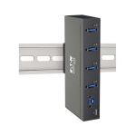 Tripp-Lite U360-004-IND 4-Port Industrial-Grade USB 3.x (5Gbps) Hub - 20 kV ESD Immunity, Metal Housing, Mountable (2)