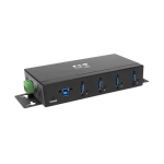 Tripp-Lite U360-004-IND 4-Port Industrial-Grade USB 3.x (5Gbps) Hub - 20 kV ESD Immunity, Metal Housing, Mountable (4)
