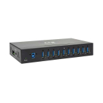Tripp-Lite U360-010-IND 10-Port Industrial-Grade USB 3.x (5Gbps) Hub - 20 kV ESD Immunity Metal Housing Mountable (0)