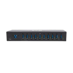Tripp-Lite U360-010-IND 10-Port Industrial-Grade USB 3.x (5Gbps) Hub - 20 kV ESD Immunity Metal Housing Mountable (2)