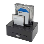 Tripp-Lite U439-002-CG2 USB-C to Dual SATA Quick Dock - USB 3.1 Gen 2 (10 Gbps), 2.5/3.5 in. HDD/SDD, Thunderbolt 3 (3)