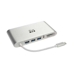 Tripp-Lite U442-DOCK1 USB-C Dock Dual Display 4K HDMI/mDP VGA USB 3.x (5Gbps) USB-A/C Hub GbE Memory Card 100W PD Charging (2)