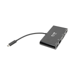 Tripp-Lite U444-06N-HV4GUB USB-C Multiport Adapter - 4K HDMI, VGA, USB 3.x (5Gbps) Hub Port, GbE, HDCP, Black (3)