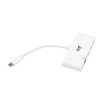 Tripp-Lite U460-003-3AG-C 3-Port USB-C Hub - USB 3.x (5Gpbs) Hub Ports, Gigabit Ethernet, 60W PD Charging, White (3)