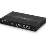 Ubiquiti ER-4-US Fanless Router with a 4-core 1 GHz MIPS64 Processor (3) Gigabit RJ45 Ports and an SFP Port (0)