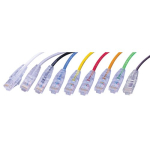 Vanco SCAT6-1WH 1 ft Super Slim Category 6 (UTP) 550 MHz Network Patch Cable - Snagless Strain Relief Ends, Ultra Flexible, PVC Jacket, White (1)
