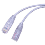 Vanco SCAT6-1GY 1 ft Super Slim Category 6 (UTP) 550 MHz Network Patch Cable - Snagless Strain Relief Ends, Ultra Flexible, PVC Jacket, Gray (0)