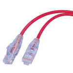 Vanco SCAT6-1RD 1 ft Super Slim Category 6 (UTP) 550 MHz Network Patch Cable - Snagless Strain Relief Ends, Ultra Flexible, PVC Jacket, Red (0)