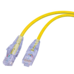 Vanco SCAT6-1YL 1 ft Super Slim Category 6 (UTP) 550 MHz Network Patch Cable - Snagless Strain Relief Ends, Ultra Flexible, PVC Jacket, Yellow (0)