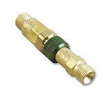 Western Enterprises QDB20 Quick Connect Set, Hose-to-Hose, Brass, Fuel Gas/Oxygen (1)