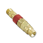 Western Enterprises QDB20 Quick Connect Set, Hose-to-Hose, Brass, Fuel Gas/Oxygen (0)