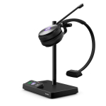 Yealink WH62-MONO-UC Wireless Mono Teams Headset 2 Micro-USB Connection 13h Dual/13h Mono Talking Time 13h Wireless Range 160m 5V 1.2A (0)