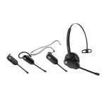 Yealink WH63-UC UC DECT Wireless Headset USB Connection Acoustic Shield Technology Talking Time 8h Wireless Range 120m 5V 1.2A (2)