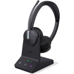 Yealink WH64-DUAL-UC Dual UC Wireless Headset DECT Bluetooth Hybird Wireless Technology Acoustic Shield Technology 2.0 Talking Time 32h 5V 1.2A (0)