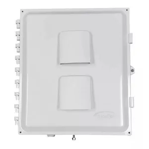 AccelTex ATS-00243 14x12x6 Heated & Cooled PoE Enclosure for 4 Element RPSMA External Antenna
