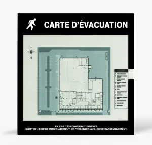 Accuform DTA231 Emergency Evacuation Signs Map Holders: In Case Of Emergency