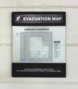 Accuform DTA241 Evacuation Map Holder 2