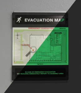 Accuform DTA270 Evacuation Map Holder 2