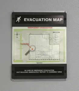 Accuform DTA272 Evacuation Map Holder 2