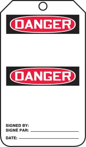 Accuform FBMDT260CTP Bilingual French Tag - Header