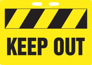 Accuform FBR115 Rope Signs: Keep Out