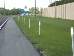 Accuform FBS102YL Ground Mount Markers