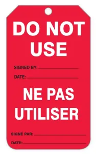 Accuform FBTAR717 Tags By-The-Roll: Do Not Use