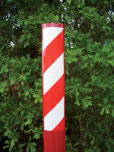 Accuform FMK835BROR Marker Stakes with Stickers