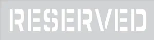 Accuform FMS244 Safety Stencil: Reserved