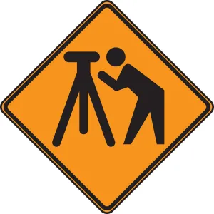 Accuform FRC212DP Canadian Construction Sign - Surveyor