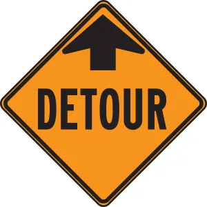 Accuform FRC216RA Canadian Construction Sign - Detour