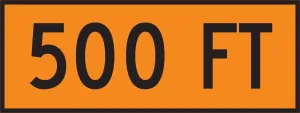 Accuform FRC492RV Roll-Up Construction Sign Overlay: 500 FT