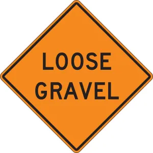 Accuform FRK204DP Rigid Construction Sign: Loose Gravel