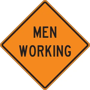 Accuform FRK213DP Rigid Construction Sign: Men Working