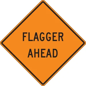 Accuform FRK412DP Safety Sign: Flagger Ahead