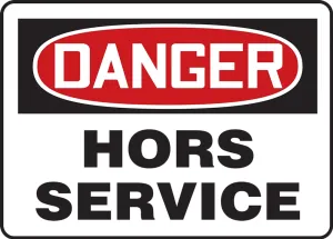 Accuform FRMEQT001VS OSHA Danger Safety Sign - Out of Service
