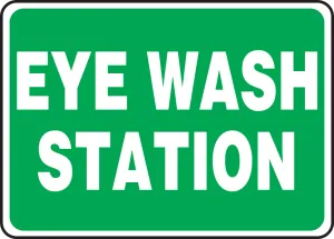 Accuform FRMFSD987XV Safety Sign: Eye Wash Station