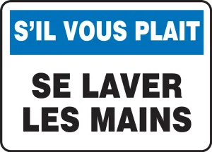 Accuform FRMRST904XT Safety Sign: Please Wash Your Hands