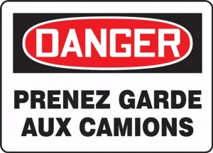 Accuform FRMVHR005XP Bilingual French Sign - Traffic Industrial