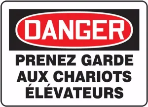 Accuform FRMVHR123XP Bilingual French Sign - Traffic Industrial