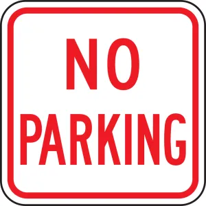 Accuform FRP158RA No Parking Signs