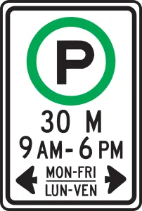 Accuform FRP372RA PARKING SIGN - HOURS