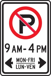 Accuform FRP377RA PARKING SIGN - HOURS