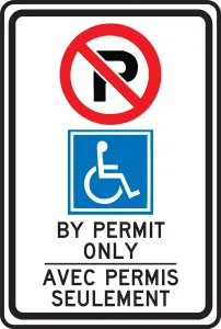 Accuform FRP384RA PARKING SIGN - HANDICAPPED
