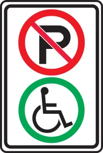 Accuform FRP386RA No Parking Sign
