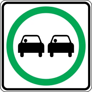 Accuform FRR015RA TRAFFIC SIGN - PASSING