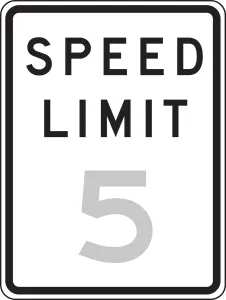 Accuform FRR21835RA Traffic Sign: Speed Limit __