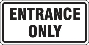 Accuform FRR256RA Facility Traffic Sign